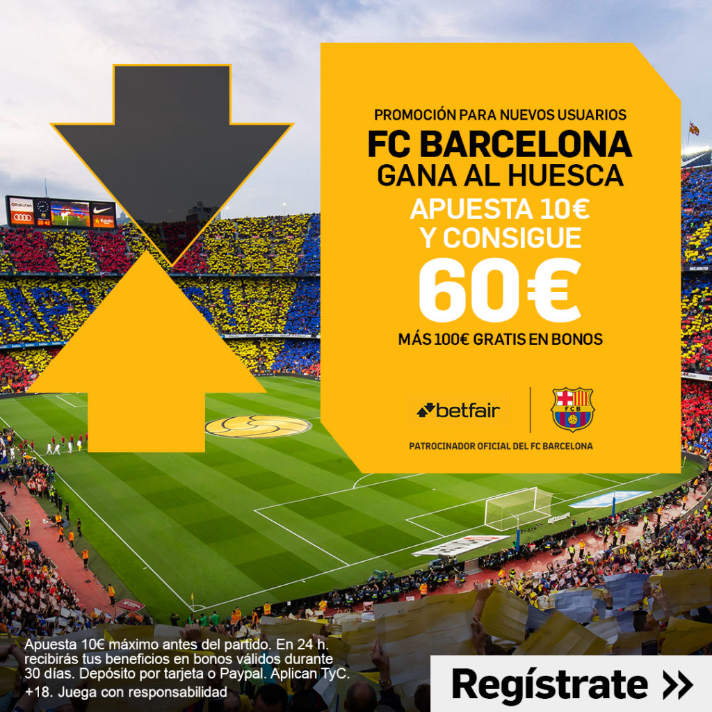 FC Barcelona gana al Huesca a cuota 6.0 
