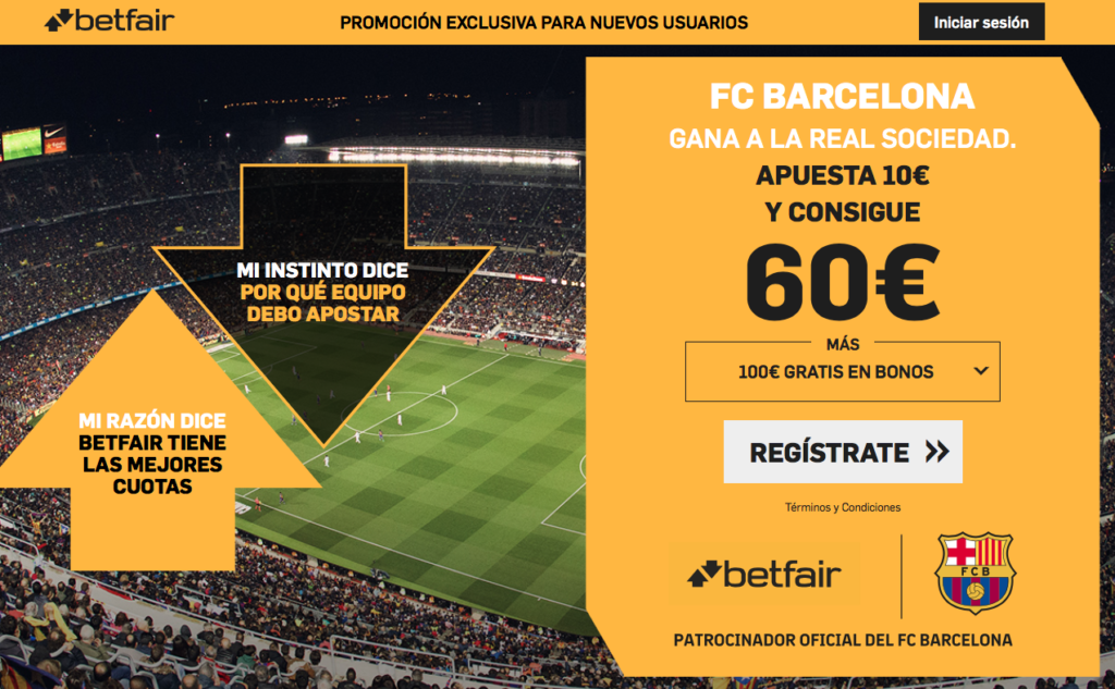 FC Barcelona gana al Real Sociedad a cuota 6.0