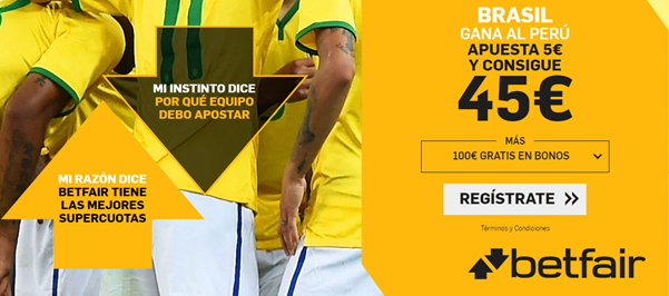 Brasil gana al Perú