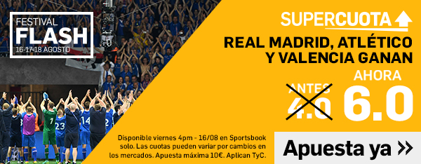 Real Madrid, Atlético y Valencia ganan. Antes 4.2 Ahora 6.0